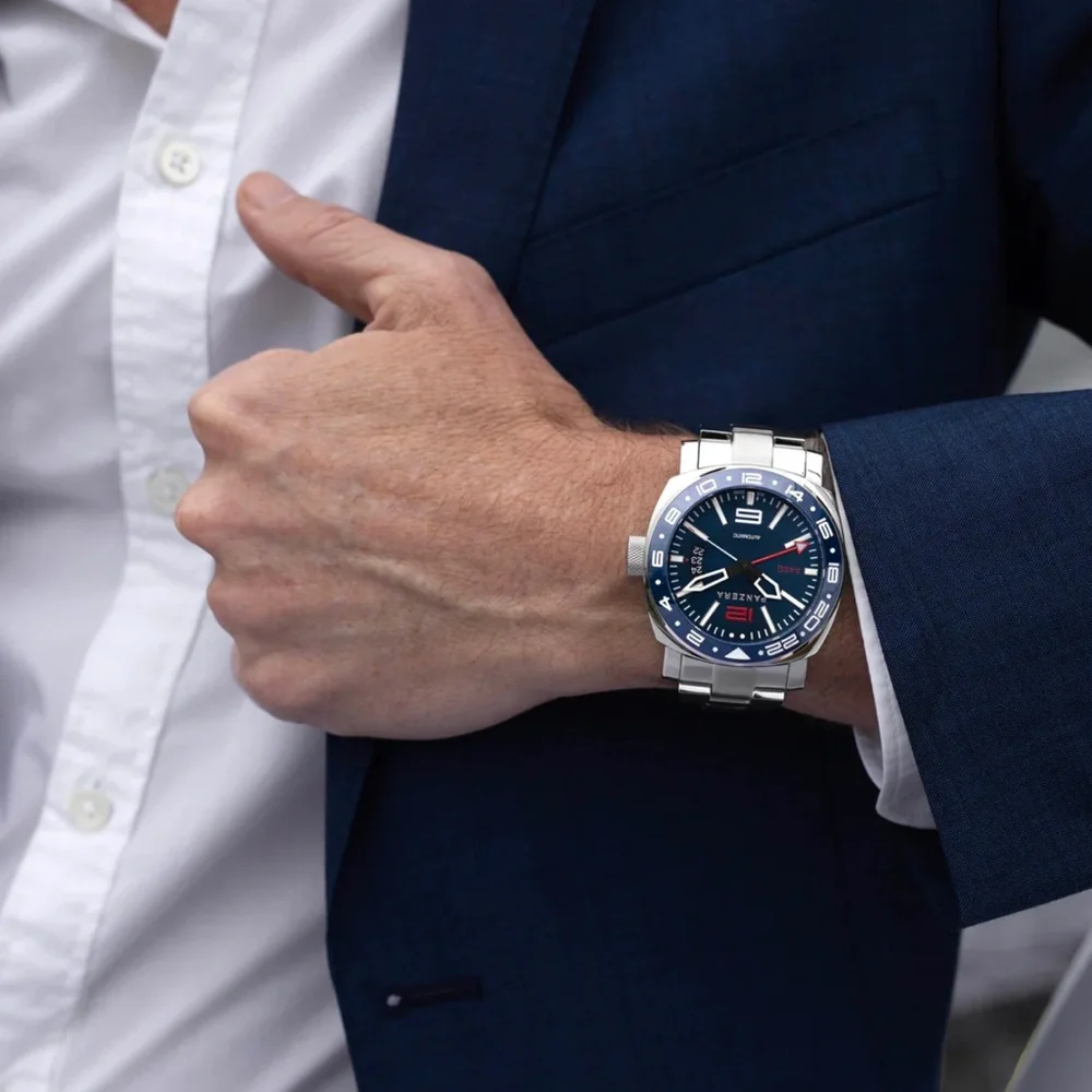 PANZERA Aquamarine 45 Automatic Wristwatch - Picture 1 of 11